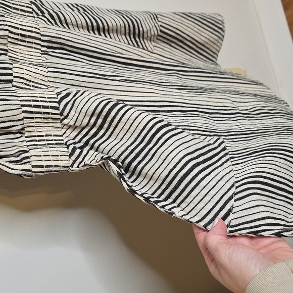 Dylan Black and Tan Striped Midi Dress Sz XS - Picture 3 of 8